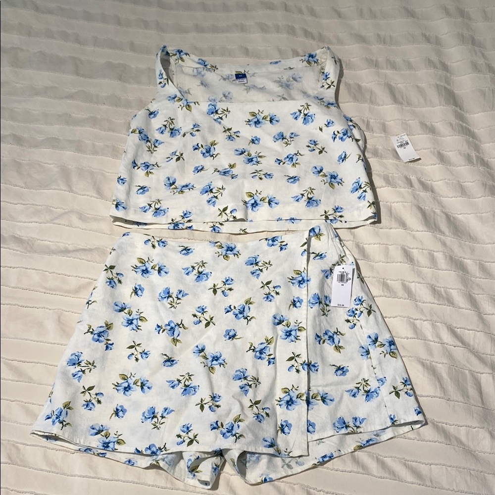 Old Navy linen square neck top and skort - Picture 4 of 4